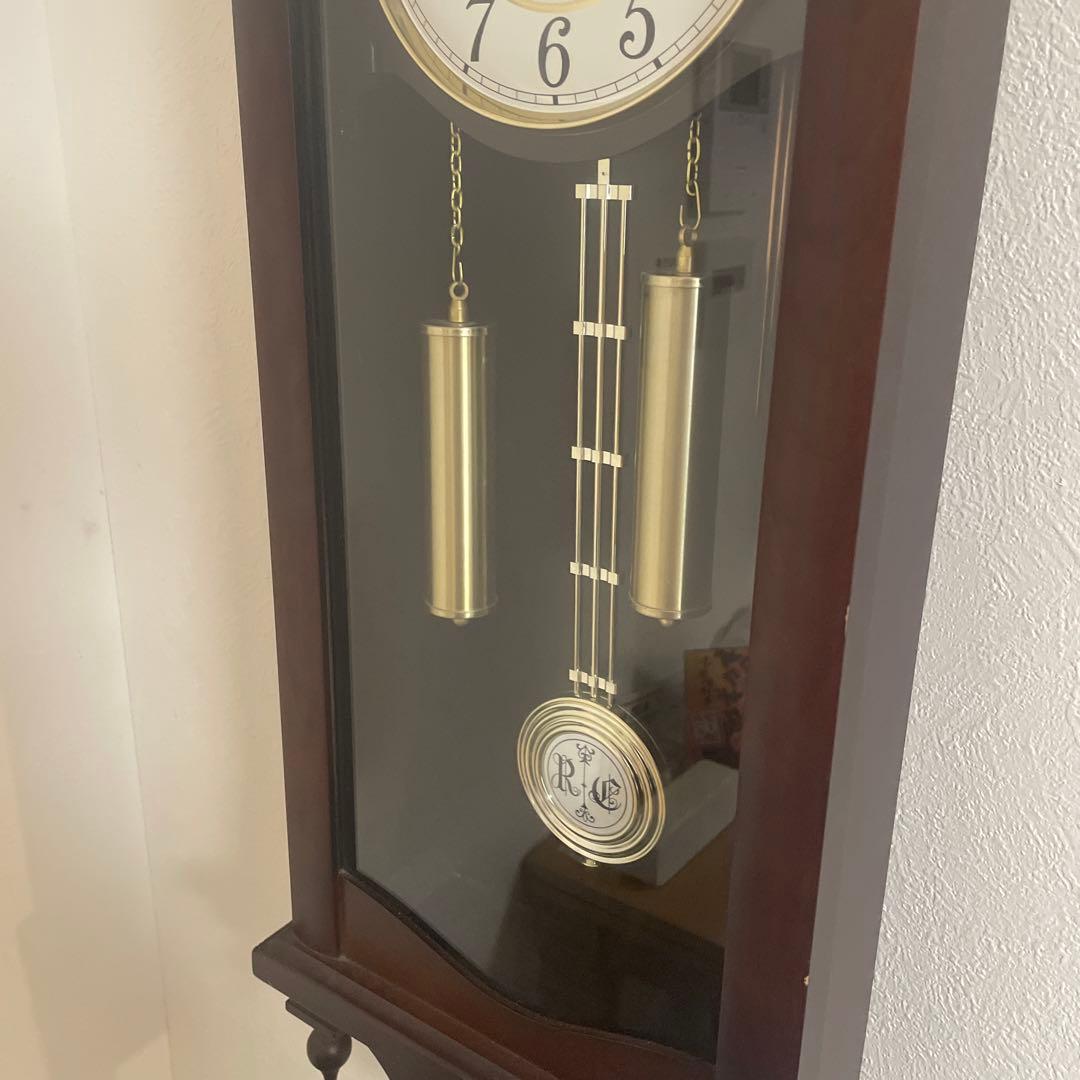 【完動品】　ボンボン時計　電池式　からくり時計　動作確認済み　4mj807