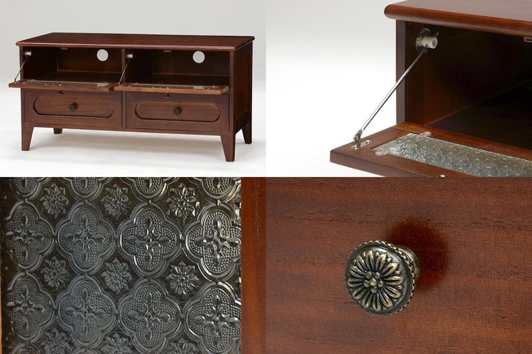 送料無料アウトレット【展示品・新品】天然木★北欧風★レトロモダン★ローボード９０