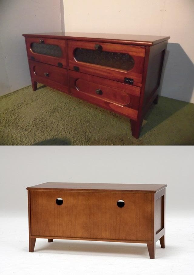 送料無料アウトレット【展示品・新品】天然木★北欧風★レトロモダン★ローボード９０