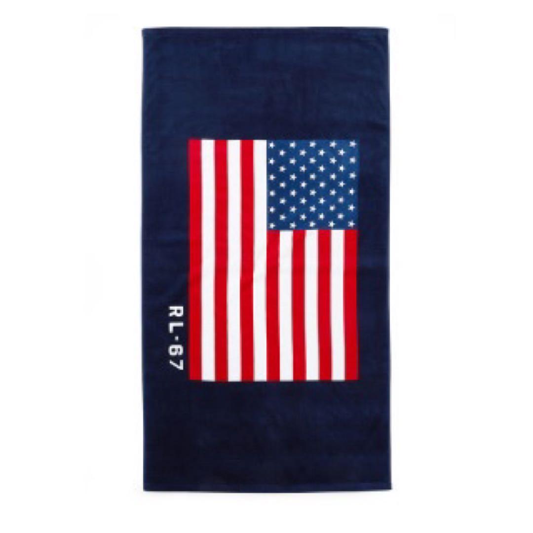 ポロ ラルフローレンUSA FLAG ビーチタオル 大判168cm×89cm