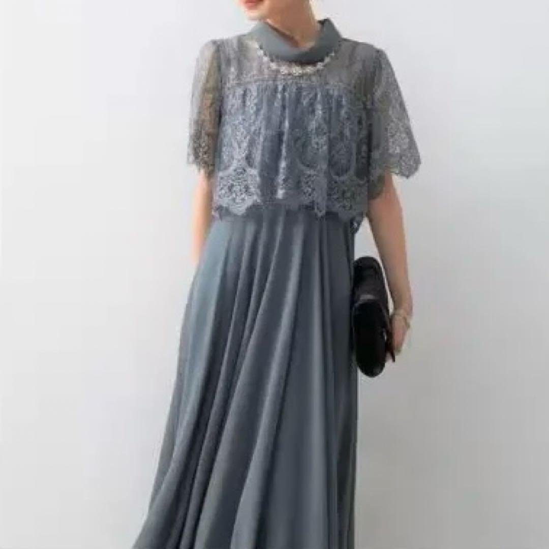 新品 Dorry Doll レース シフォン パーティ ロング ドレス LL