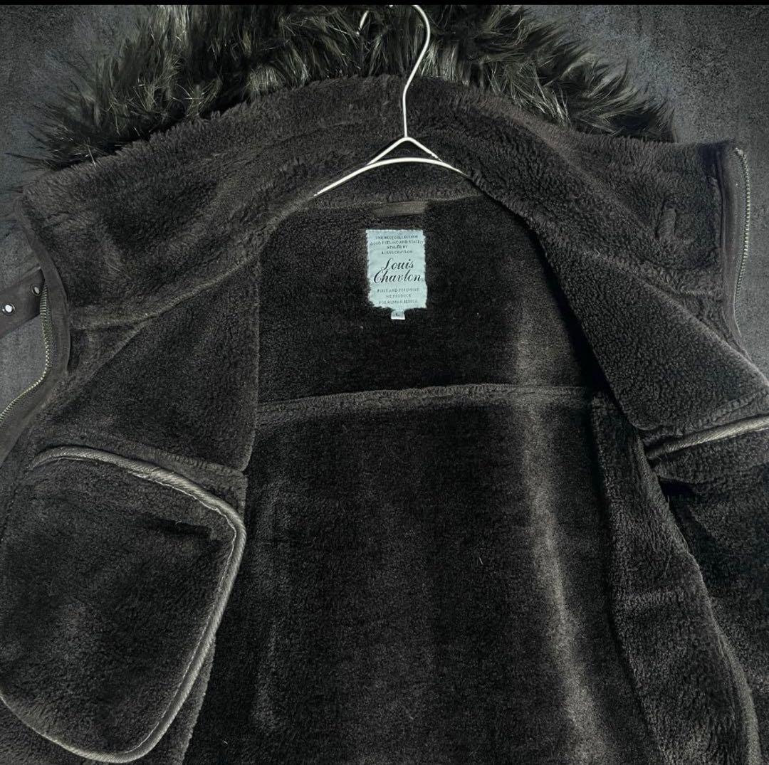 archive 00s y2k ダークブラウン　ファージャケット