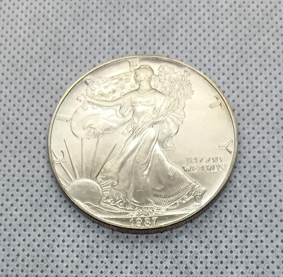 アメリカ 1オンス 1987 1ドル銀貨・1oz fine silver one