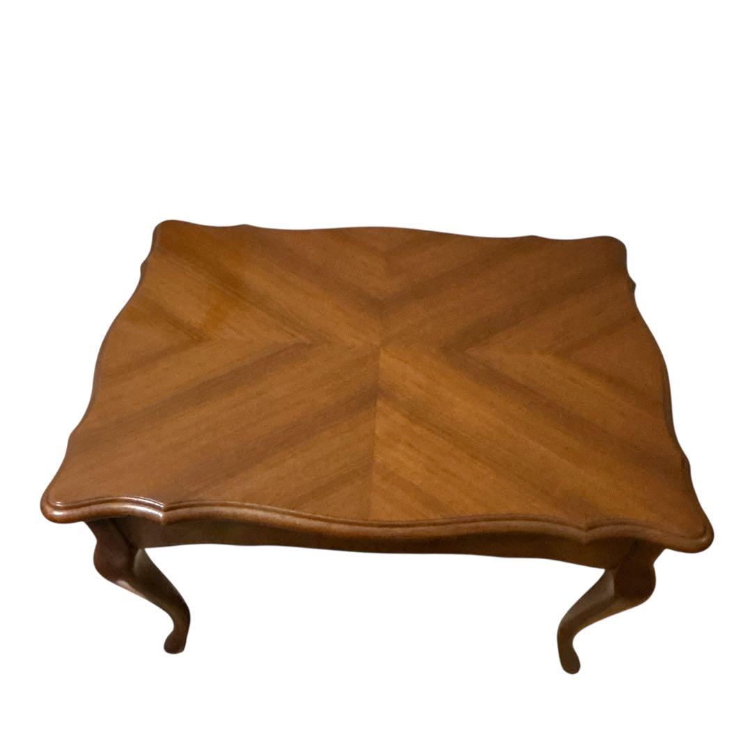 【美品】maruni サイドテーブル 引き出し付き 猫脚