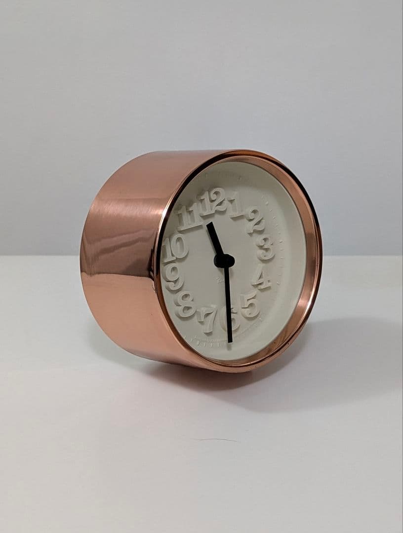 名作 渡辺力 小さな時計 純銅モデル リキクロック ジャパニーズモダン