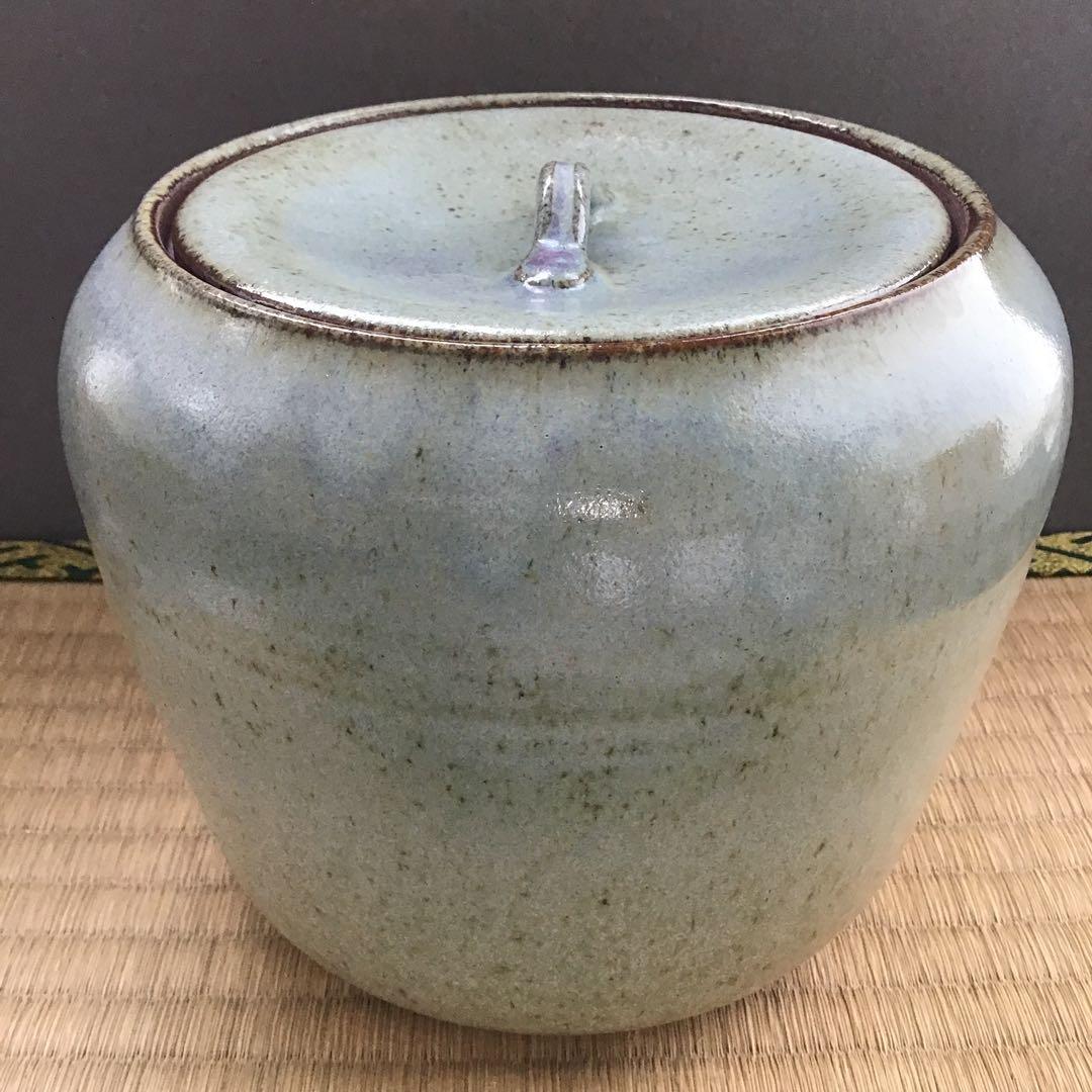 茶道具　水指　伊勢　美夜之窯　八木秀夫作　栞　共箱　S63MS