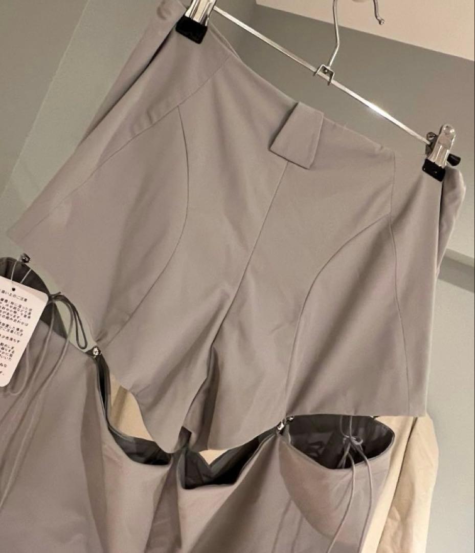 THEREDTHREAD G tech magnet legpants グレー