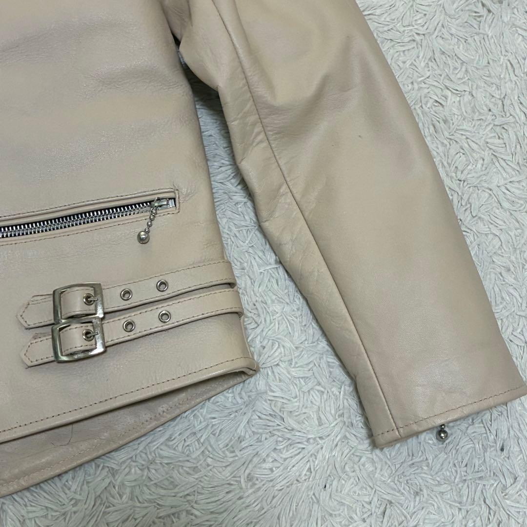 Horn Works 本革 UKシングルライダースジャケット バッファロー XL