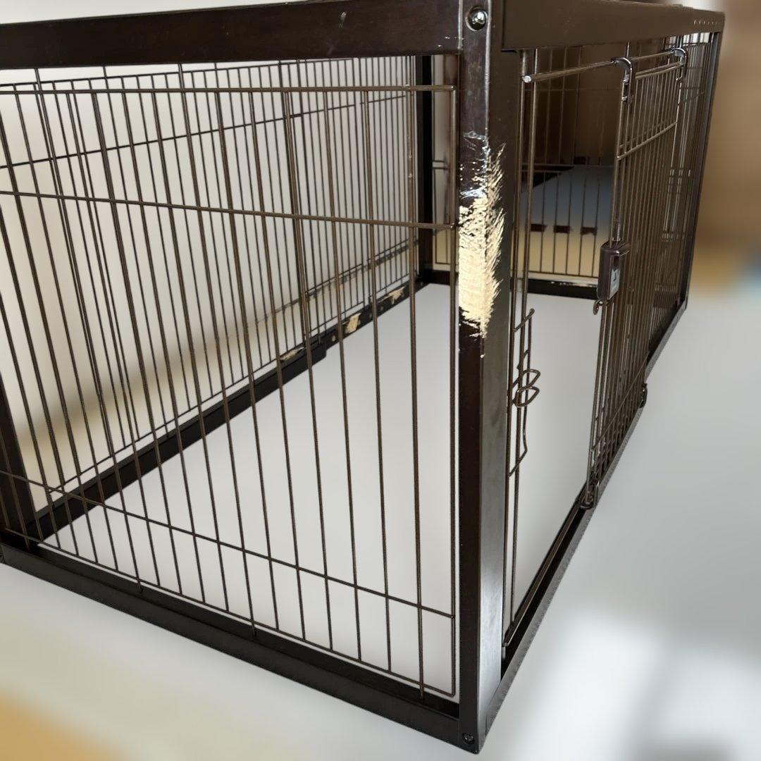 ちびぽめ Richell 木製スライドペットサークル　レギュラー、ワイド