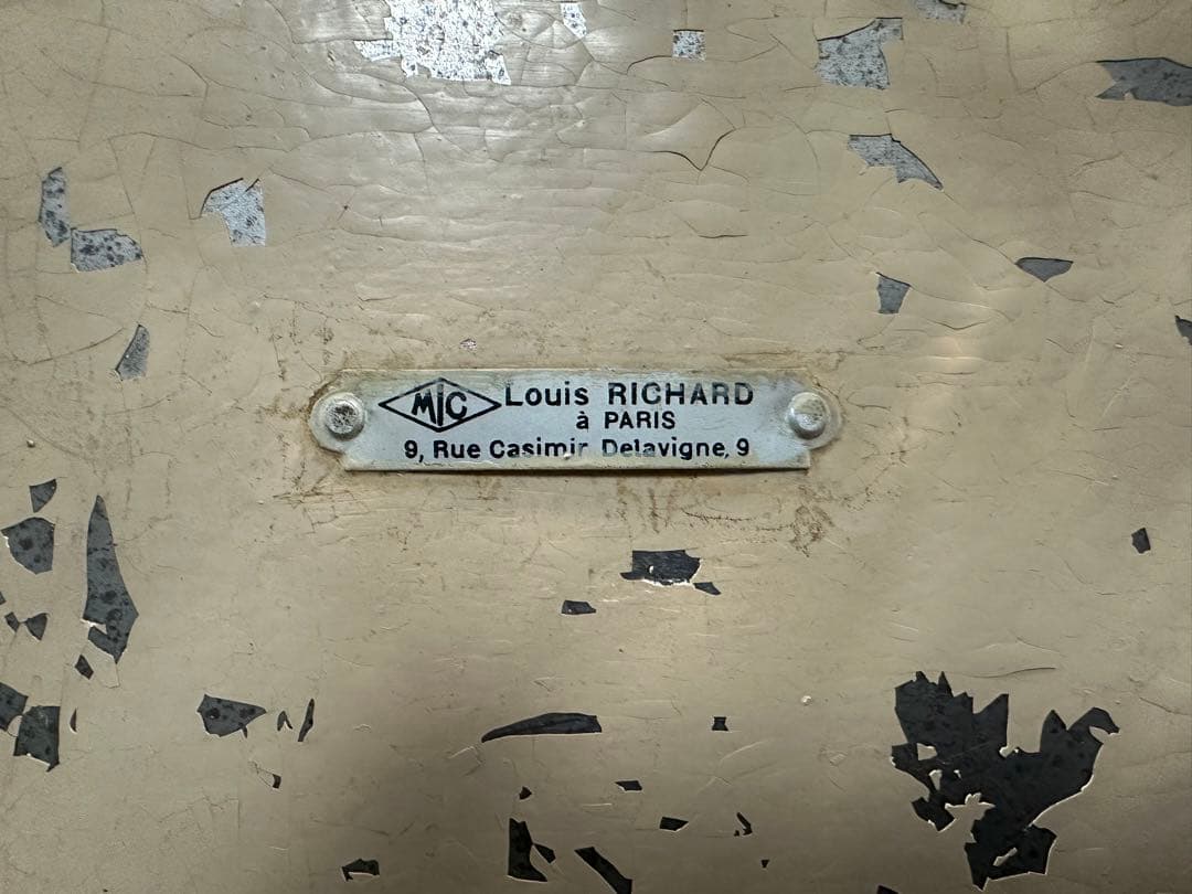 引き取り限定 フランス製 アンティーク ガラスショーケース 4段棚付き