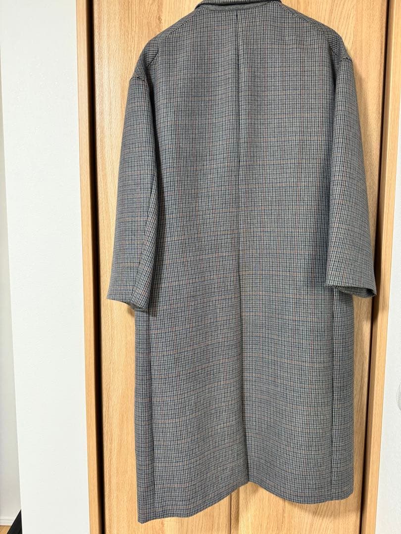 ジャケット・アウター AURALEE DOUBLE FACECHECKCHESTERFIELDCOAT