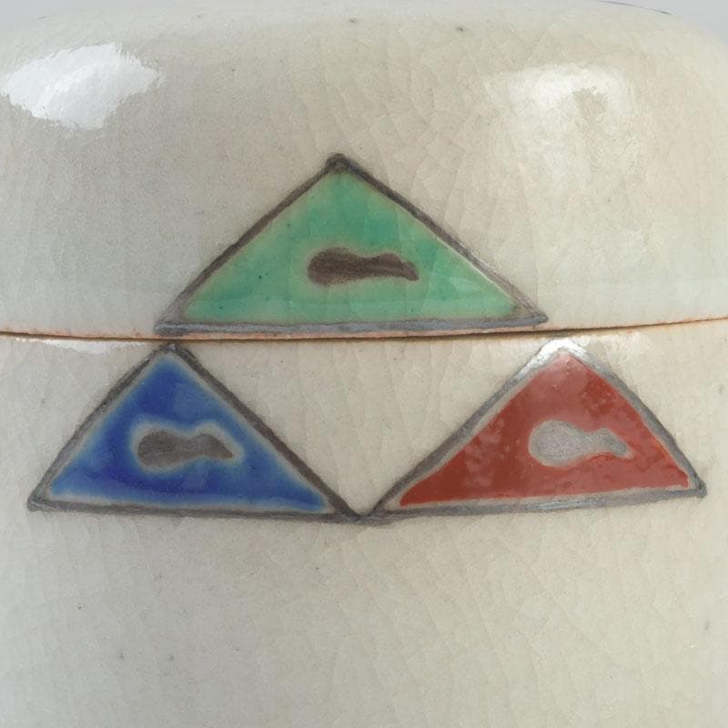 ワンコせんせ　茶道具　真葛焼　色絵　棗　久田宗也極め箱　M　9547