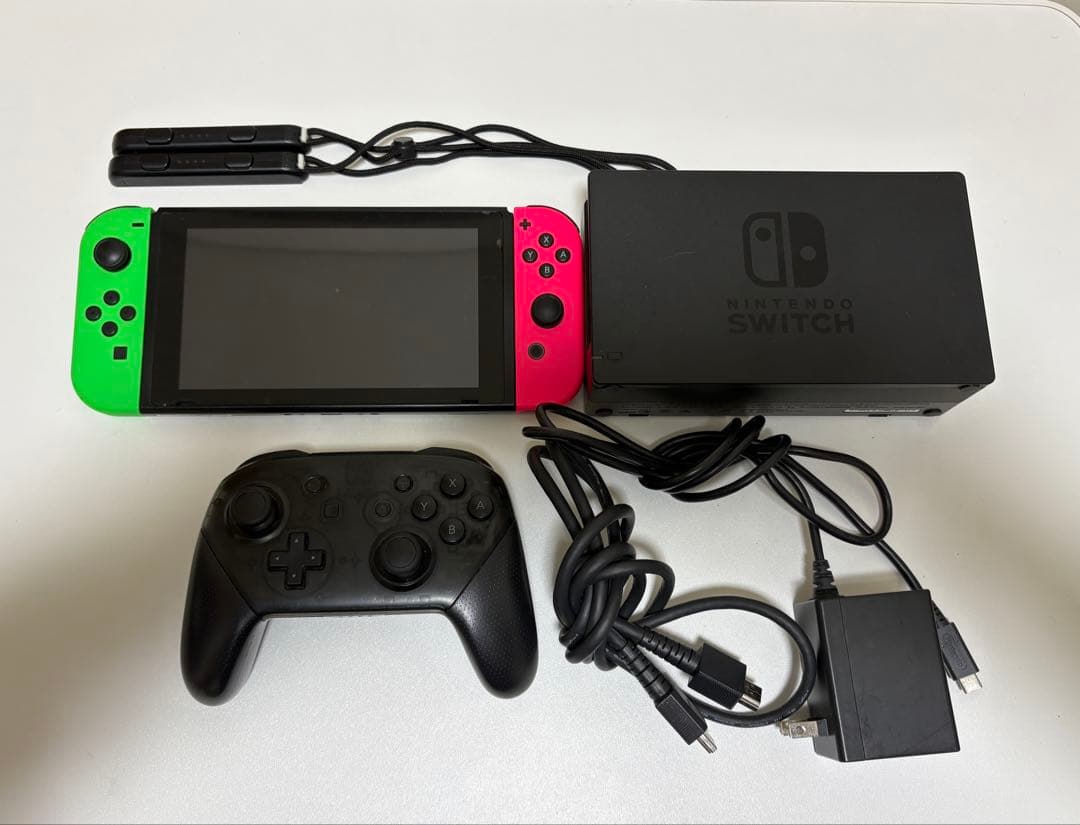 Nintendo Switch本体（プロコン、SDカード付き）