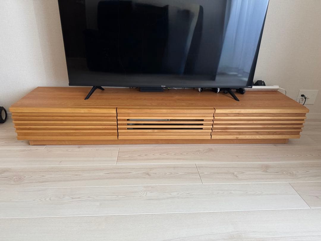 幅150cm アルダー無垢 国産 完成品 テレビ台 ロータイプ *ダリア-TG*