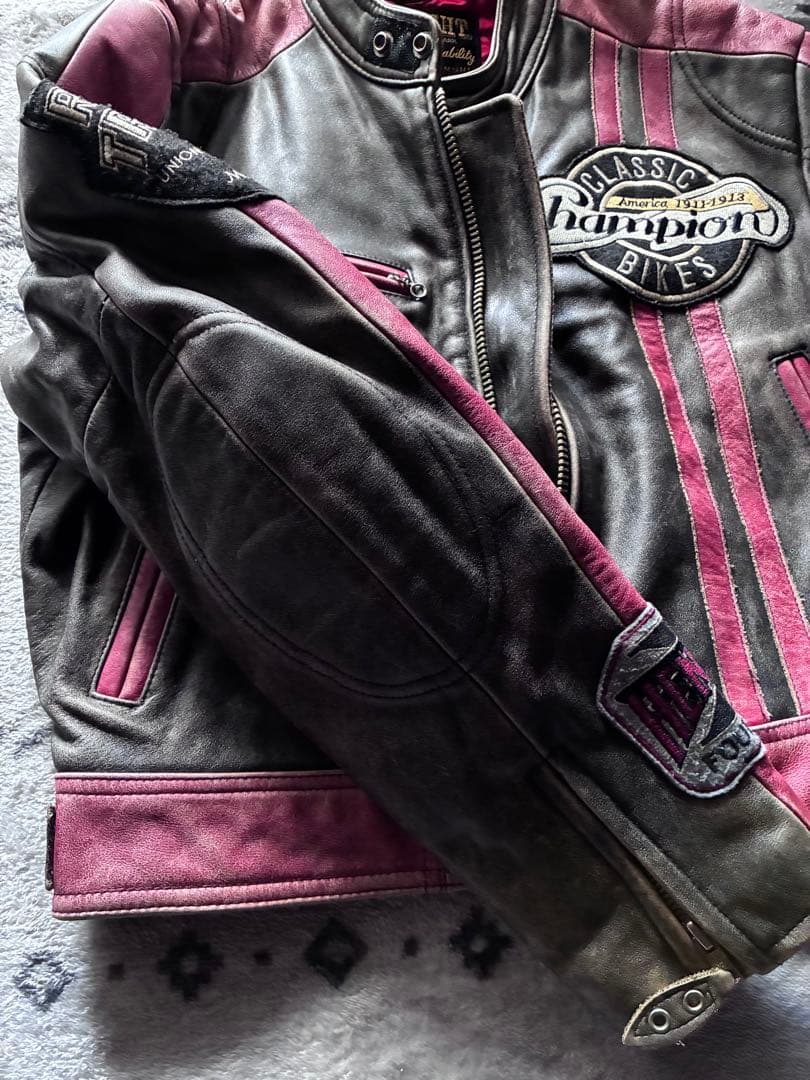90sビンテージシングルライダースジャケット レザーバイカージャケット