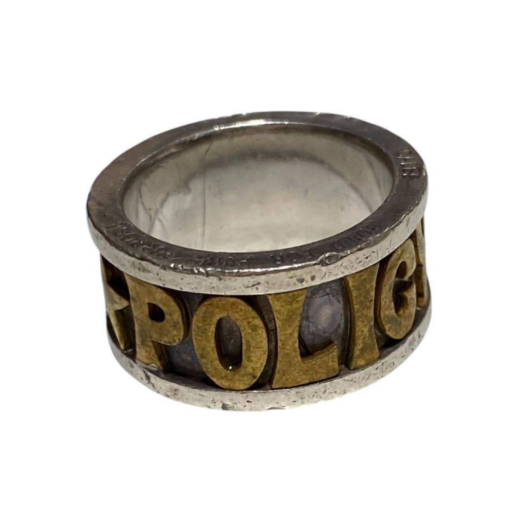【CALEE】Policy Ring OLD シルバー ポリシーリング 22号