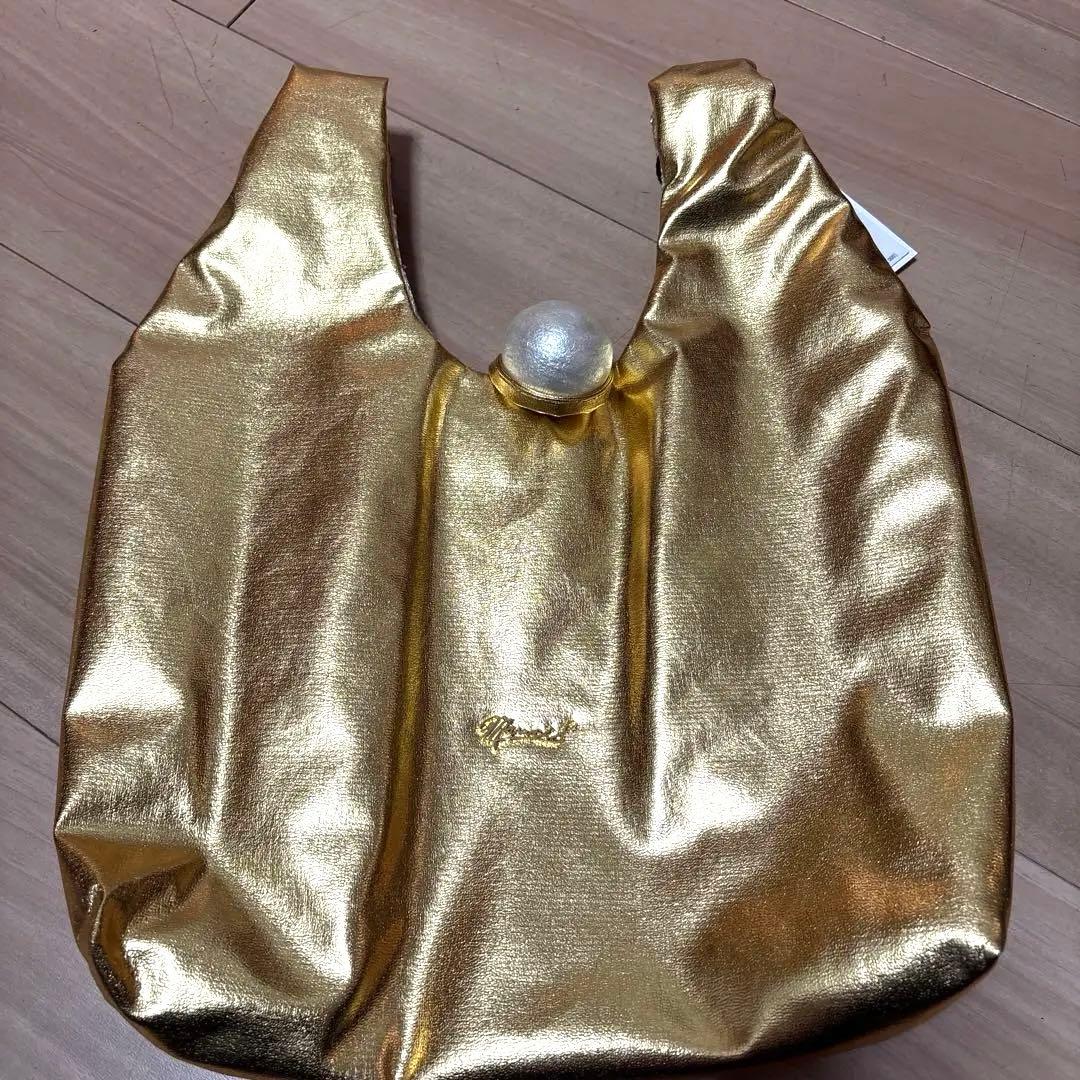 MUVEIL ゴールド バッグ