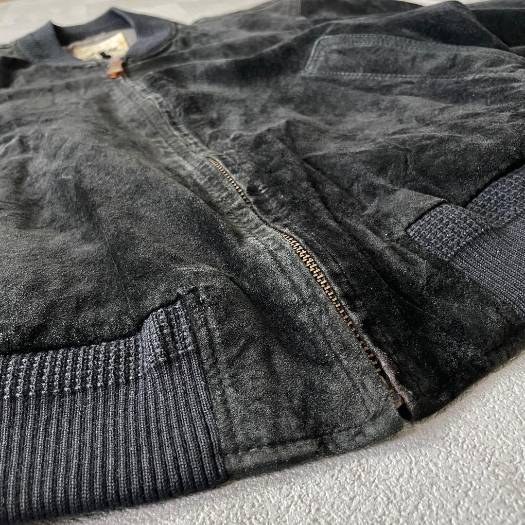 90’s Suede Leather Blouson Bomber Jacket