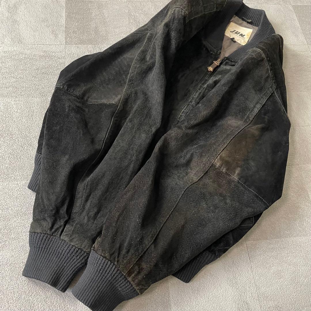 90’s Suede Leather Blouson Bomber Jacket