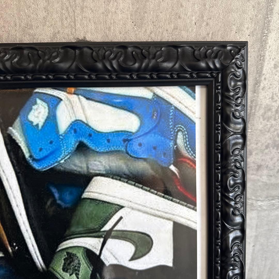 NIKEスニーカー好き‼️ポスターアンティーク&大判額縁Ａ１ 装飾的な写真額縁