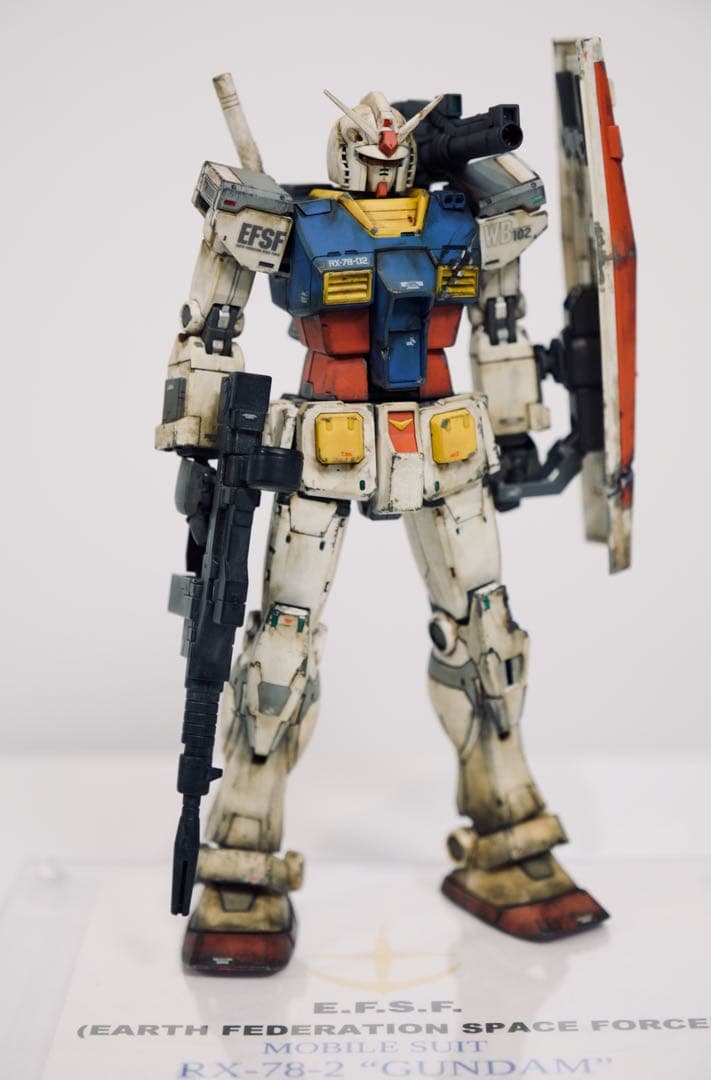 ガンプラ　RX-78 ガンダム　オリジンver. (ウェザリング済み完成品)