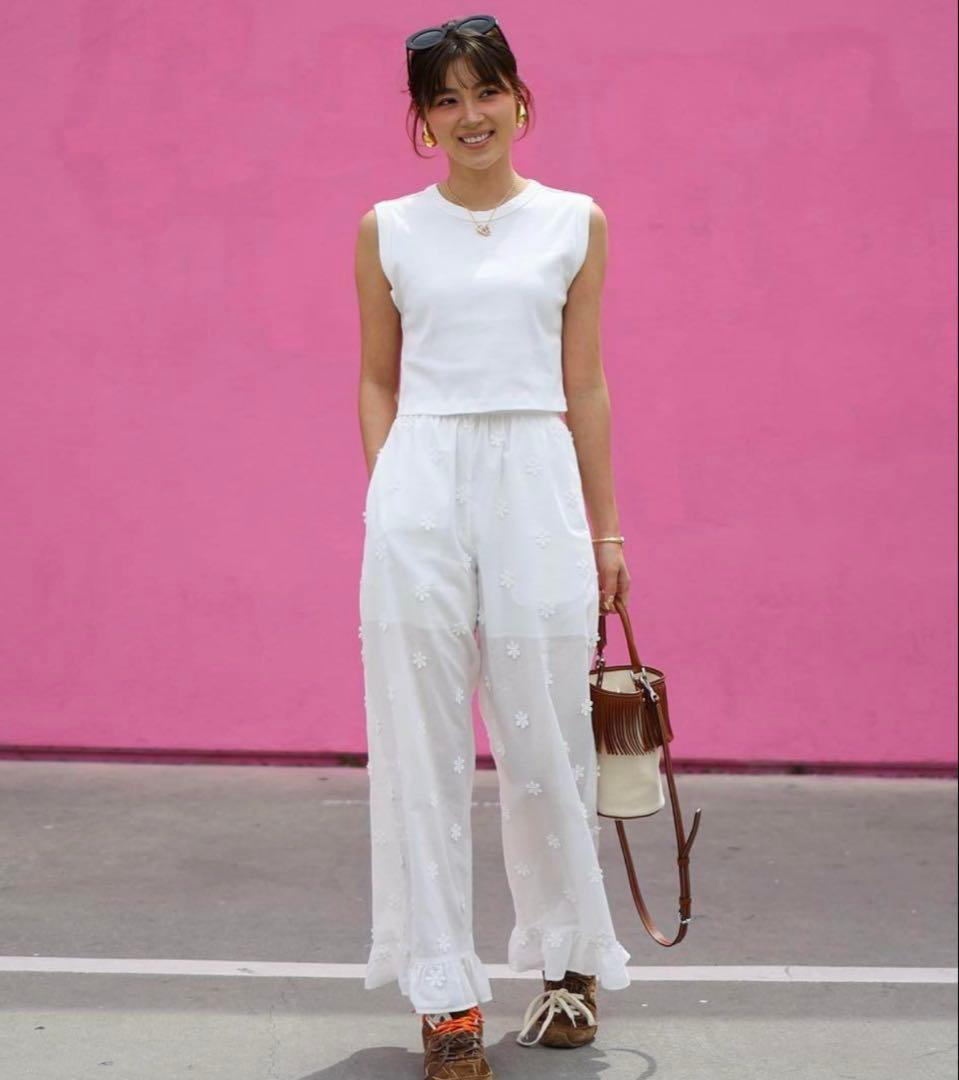 ジプソフィア gypsohila フラワーパンツ