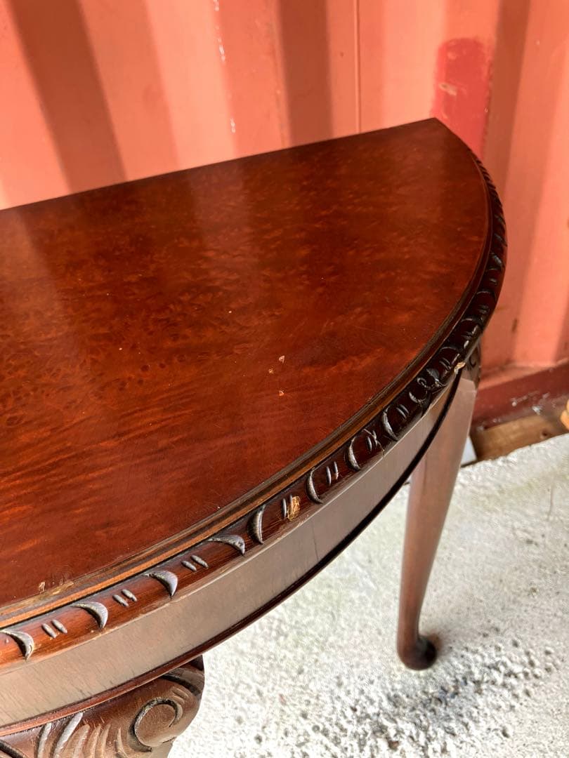 ヴィンテージ　英国製　マホガニー材　コンソール