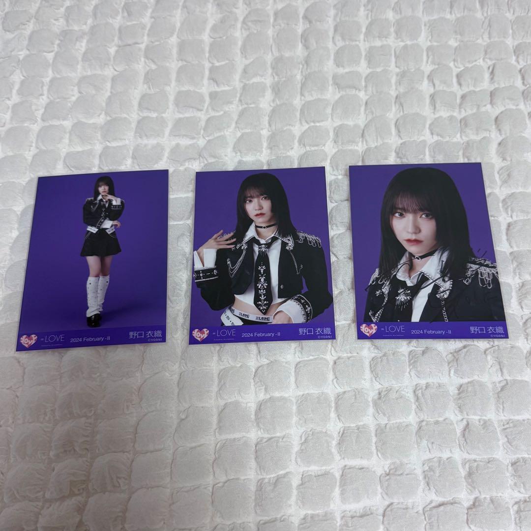 り*️様 呪って呪って 野口衣織 生写真 コンプ 直筆