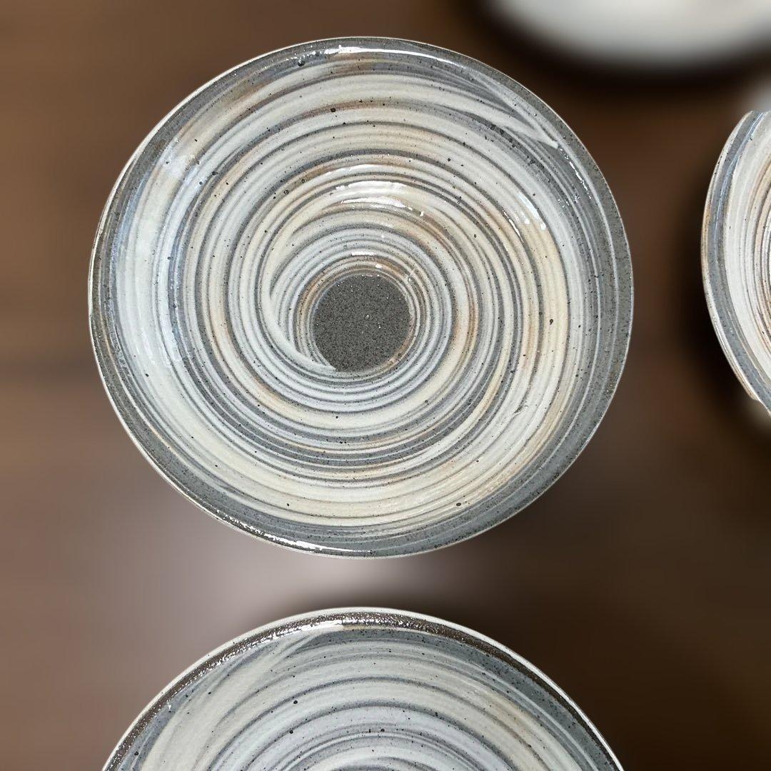 中里隆　隆太窯 唐津刷毛目皿揃　5客