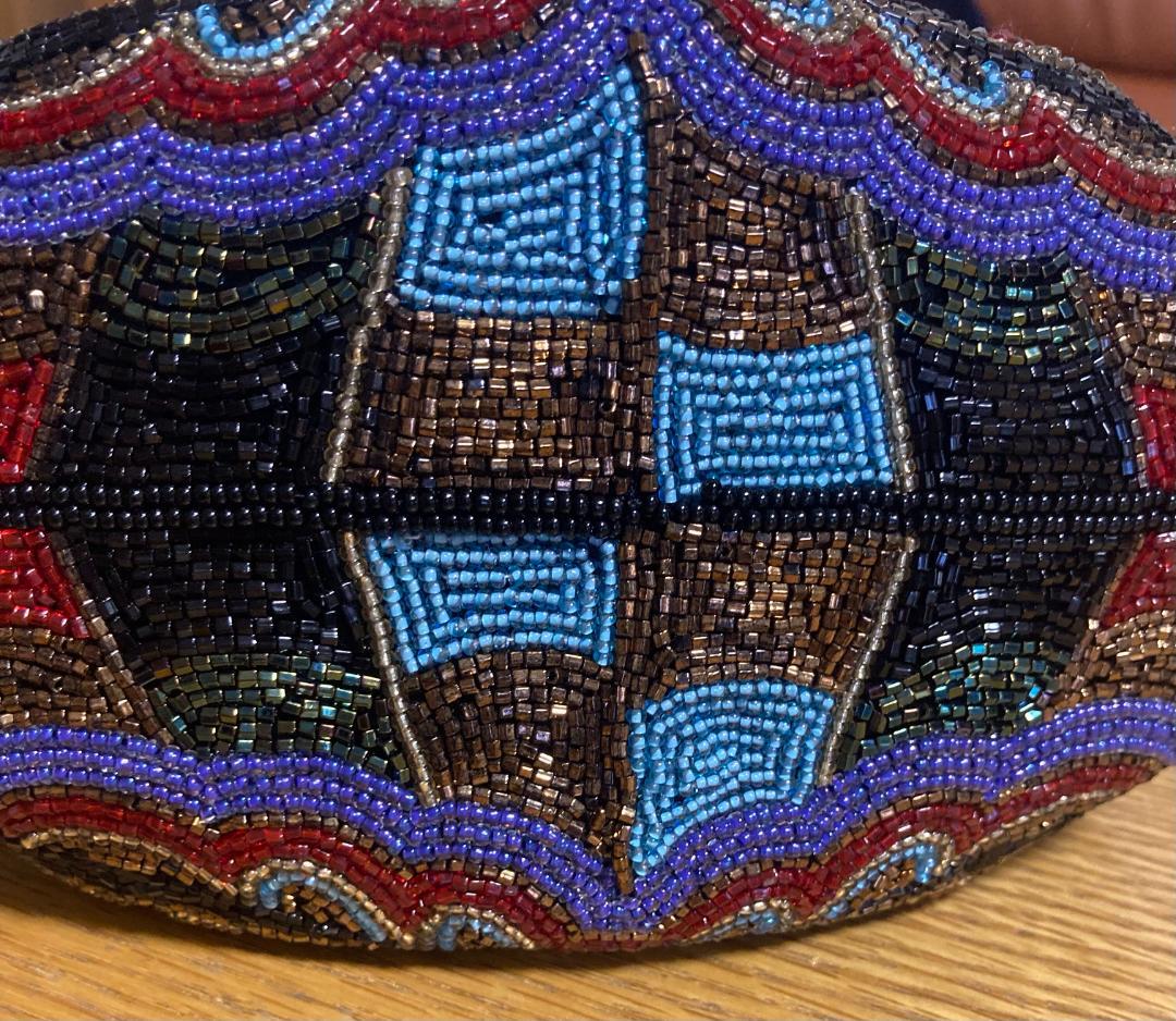 未使用　LUMY ルミーはしもと　ビーズ刺繍　ビーズバッグ　パーティーバッグ