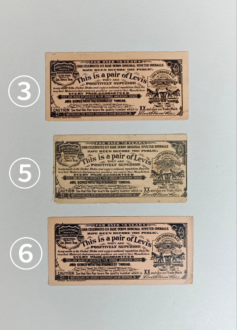 【専用】⑥1枚のみ FOR OVER 70 YEARS LEVI'S