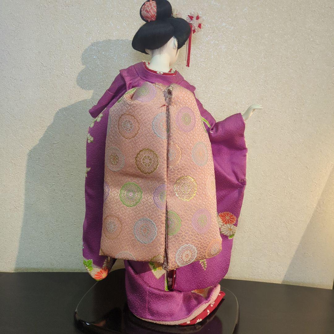 舞妓人形 日本人形、本練頭 スキヨ作 44cm