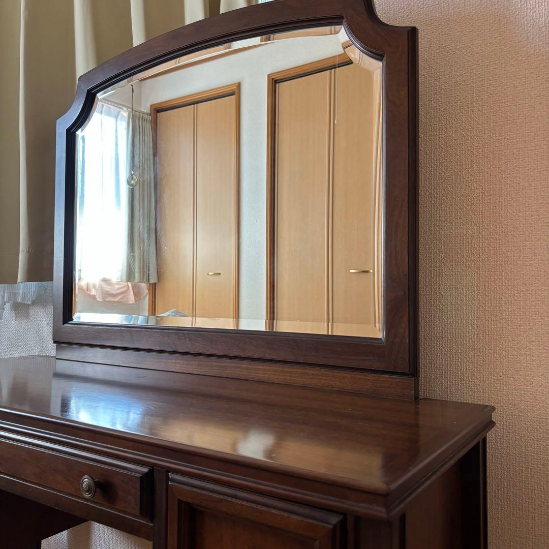 kosuga 木製 ドレッサー 鏡付き アンティーク クラシック