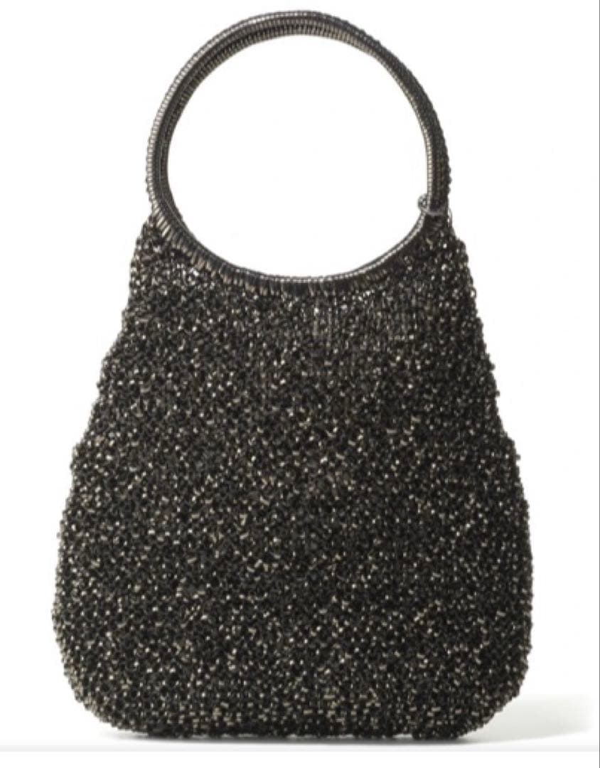 超美品　アンテプリマ ワイヤーバッグ スタンダード/ラウンド 縦型/ブラック