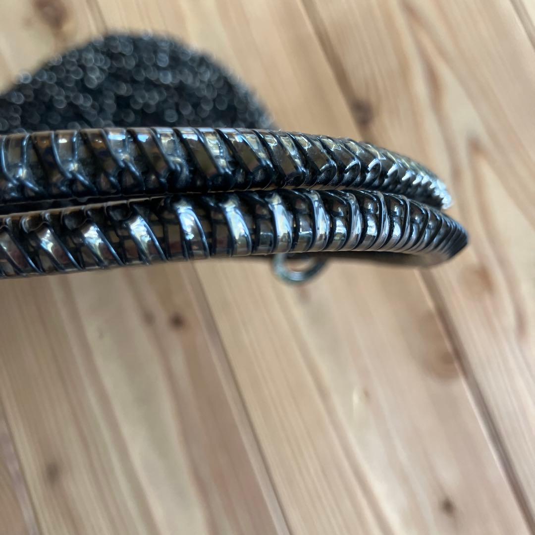 超美品　アンテプリマ ワイヤーバッグ スタンダード/ラウンド 縦型/ブラック