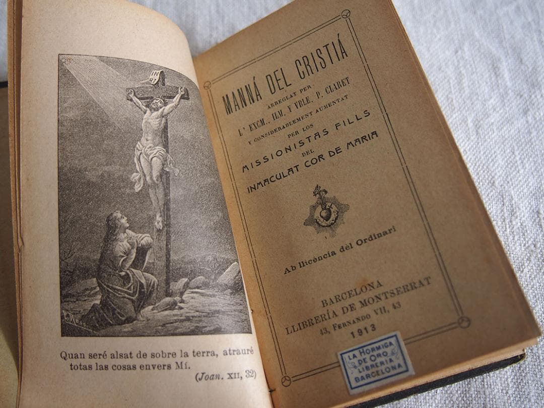 カトリック 古い本ミサ典礼書 MISAL 1913年 キリスト /K268