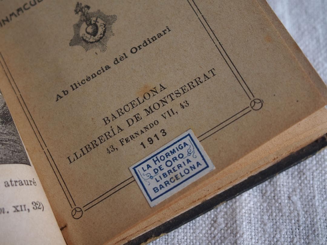 カトリック 古い本ミサ典礼書 MISAL 1913年 キリスト /K268