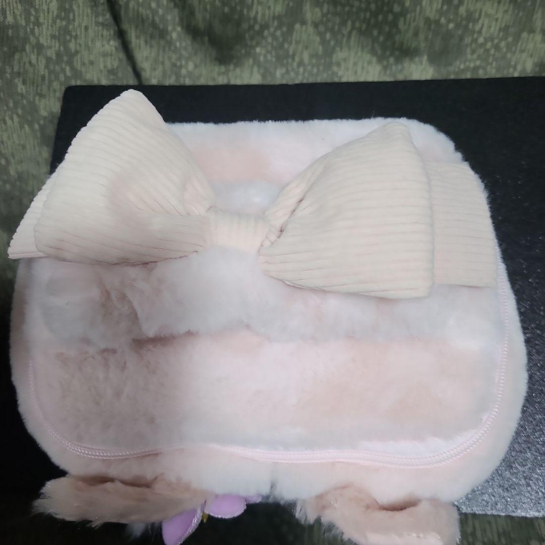 上海ディズニーランド限定 ふわふわ素材リーナベル バニテイ メイクポーチ