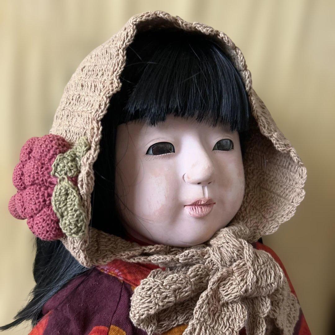 市松人形 戦前　約100年前　大型73センチ 優しいお顔の可愛い子