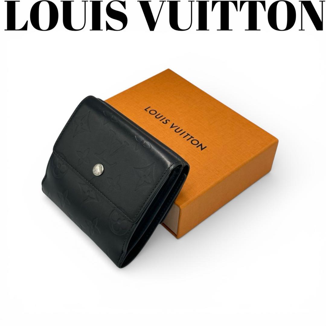 【美品】ルイヴィトン Wホック財布 モノグラム マット 3つ折り TH1011