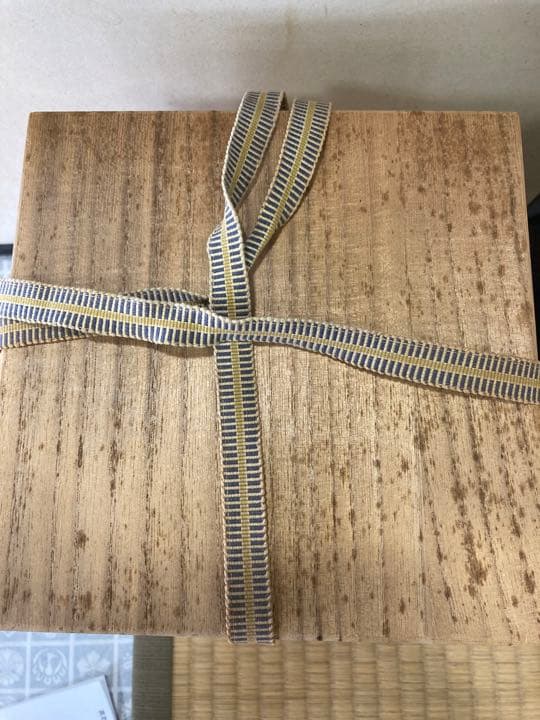 高取　喜恵作　高取焼　半月水指