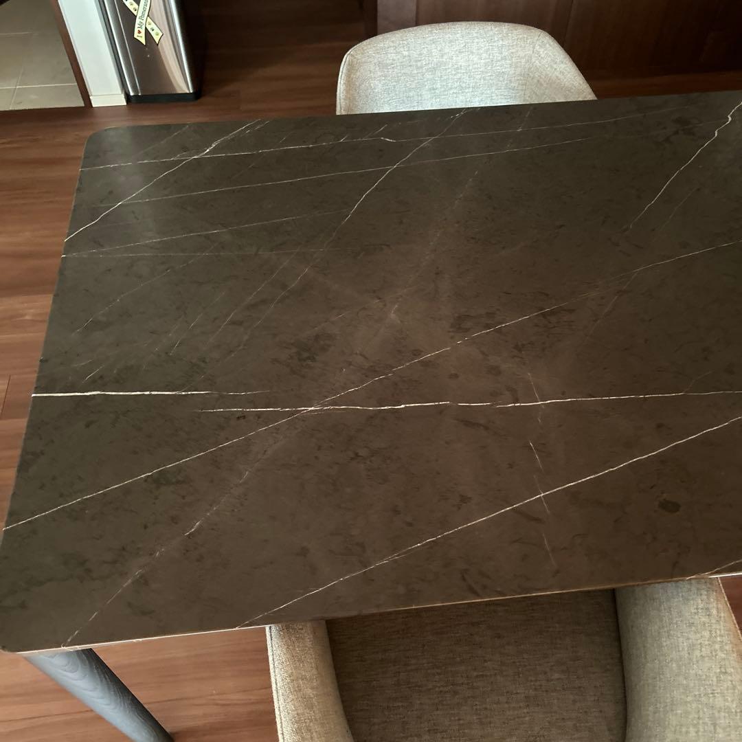 【momo】DePadova イタリア高級ダイニングテーブル&チェア４脚