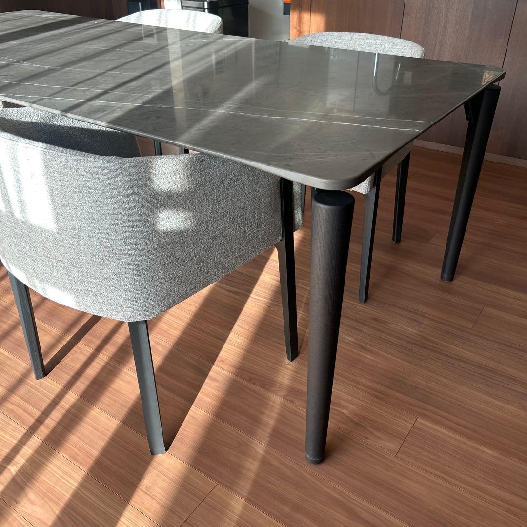 【momo】DePadova イタリア高級ダイニングテーブル&チェア４脚