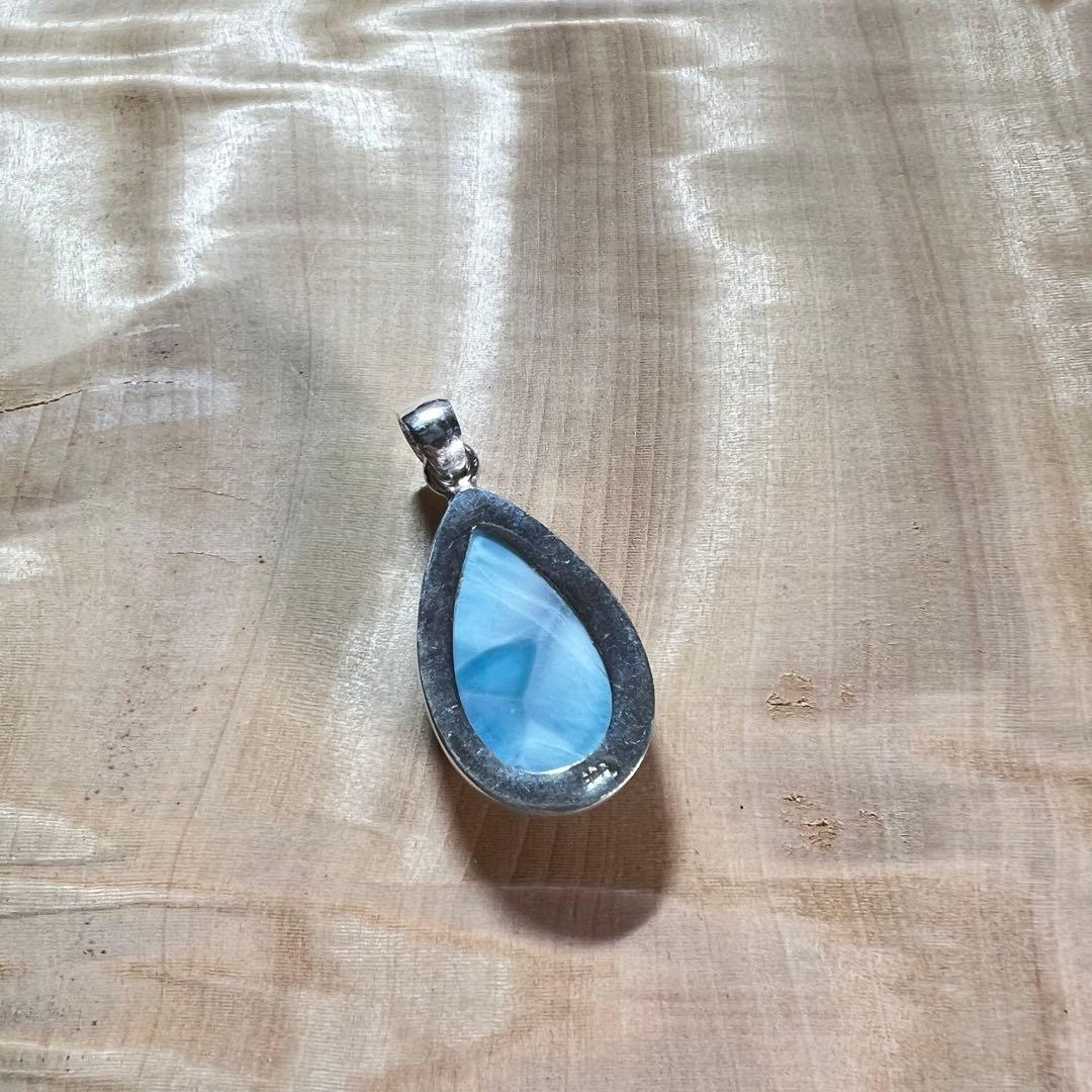 高品質　ラリマー　ペンダント　ネックレス　silver925 3-3