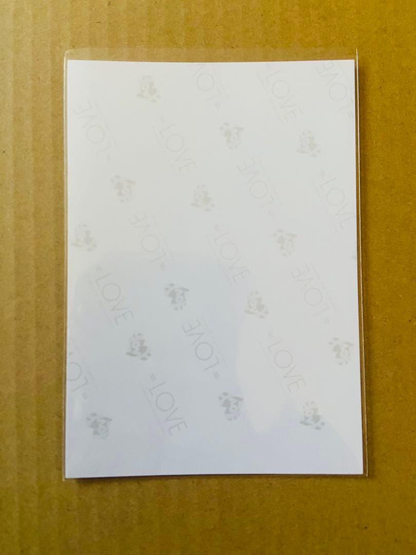 イコラブ　生写真 ラブソングに襲われる　ジャケット 佐々木舞香　直筆　チュウ