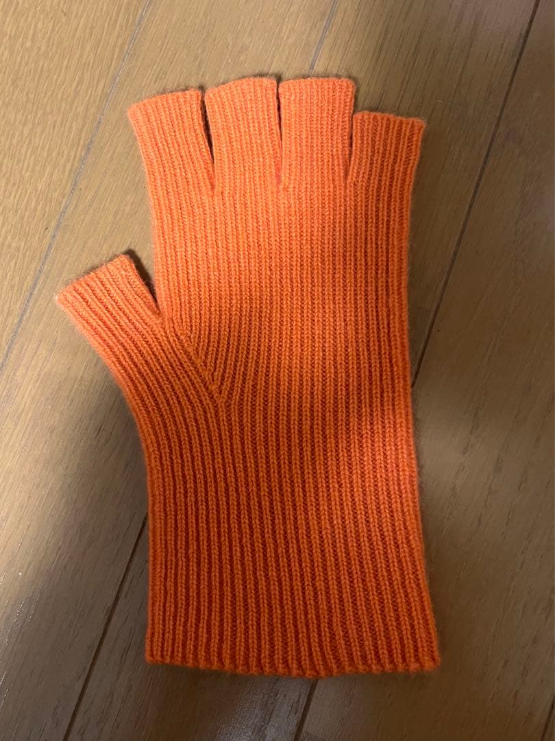 [新品未使用] cash&barba キャッシュベイビー グローブ　オレンジ