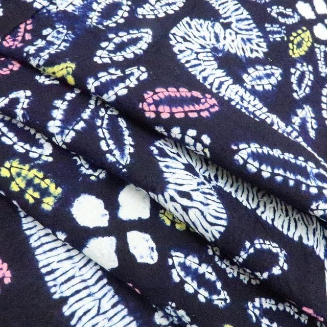 Y3388◆有松鳴海絞り 綿 高級浴衣 洗える夏着物