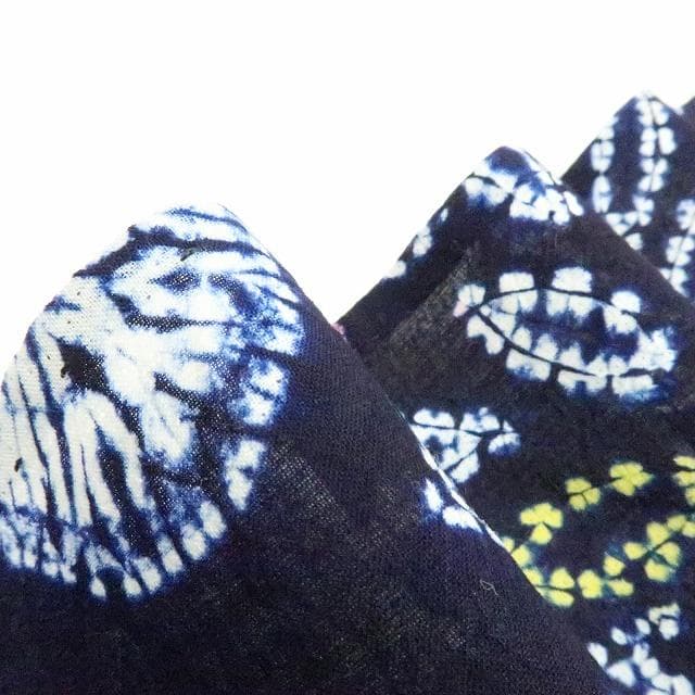 Y3388◆有松鳴海絞り 綿 高級浴衣 洗える夏着物