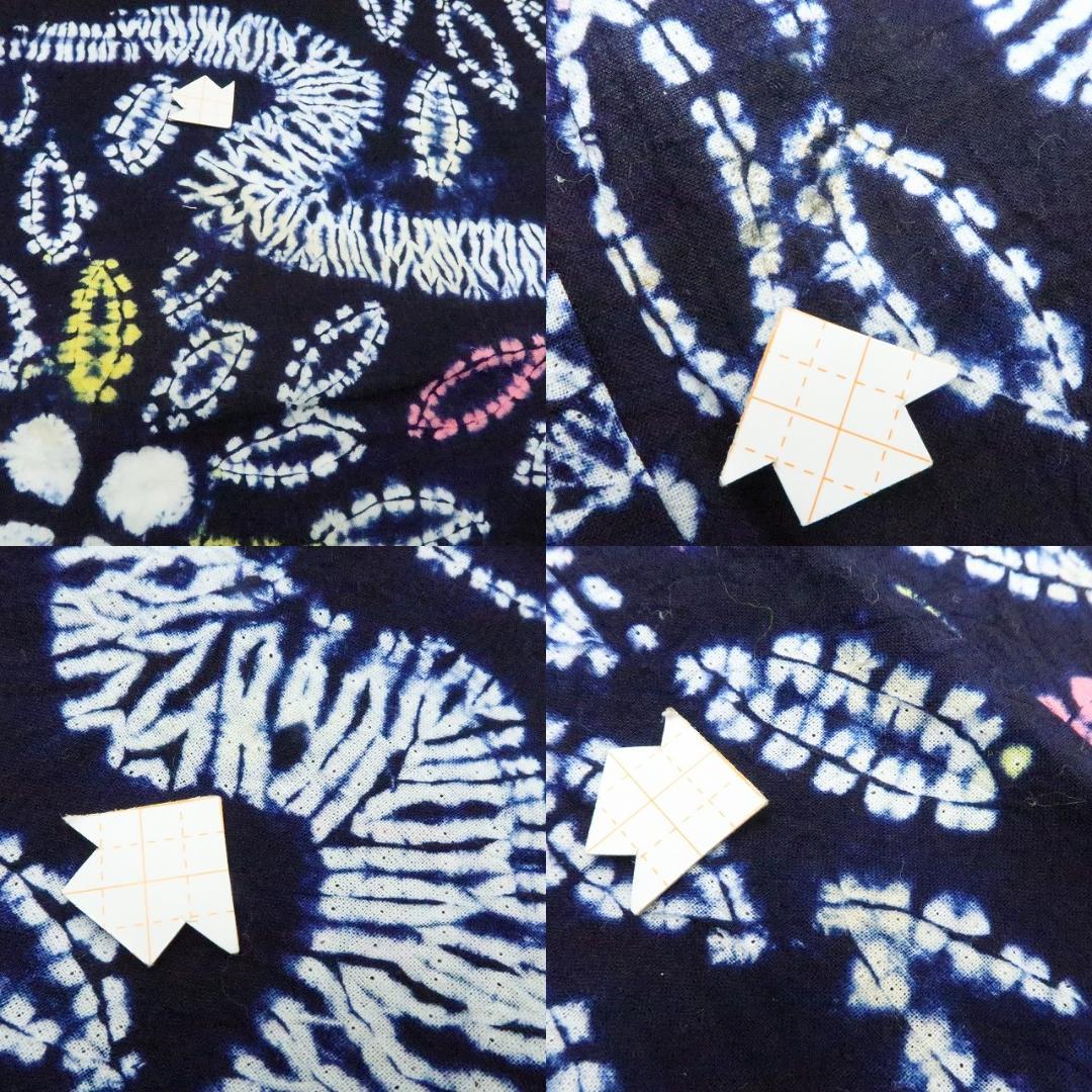 Y3388◆有松鳴海絞り 綿 高級浴衣 洗える夏着物