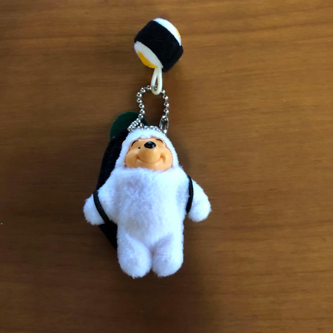 ミニぬいぐるみキーホルダー等　くまのプーさん（お寿司）【６個セット】